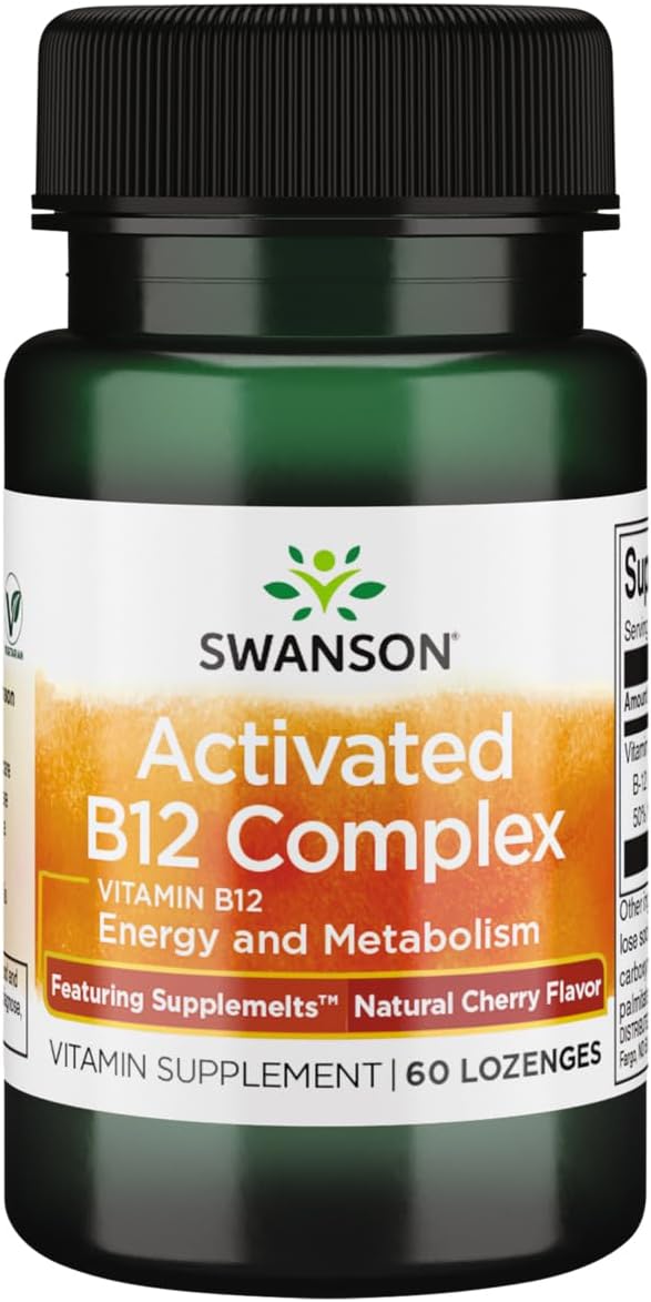Swanson Supplemelts Sublingual Activated Vitamin B12 60 Tablets - görsel 1