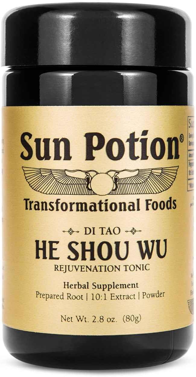 Sun Potion He Shou Wu Powder 10:1 Extract – Fo-Ti Root (Polygonum Multiflorum) Herbal Tonic, 200g - görsel 1