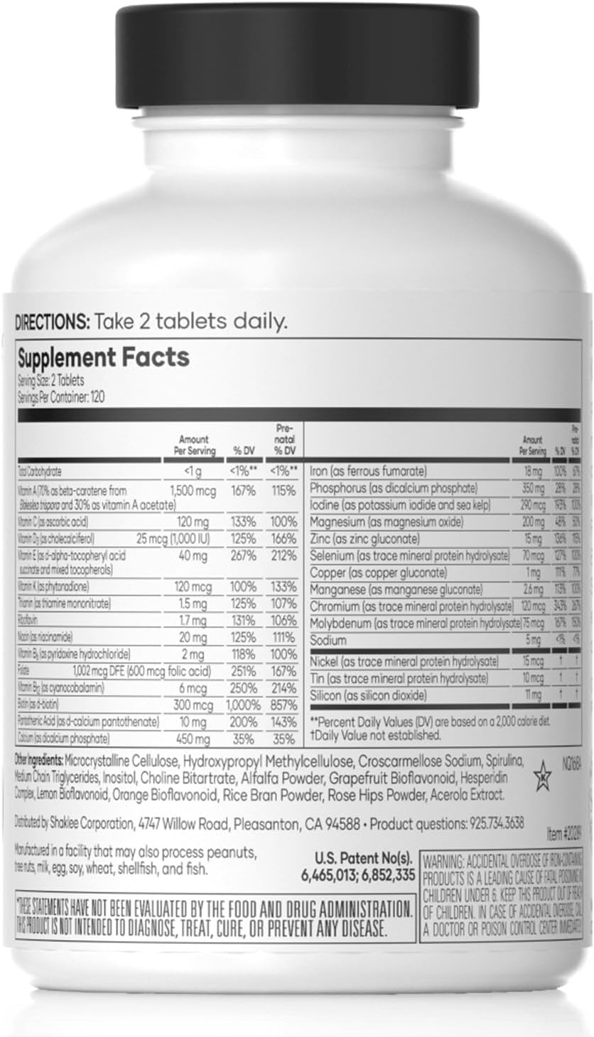 Shaklee Vita-Lea Women High-Potency Multivitamin & Multimineral – 240 Tablets - görsel 2
