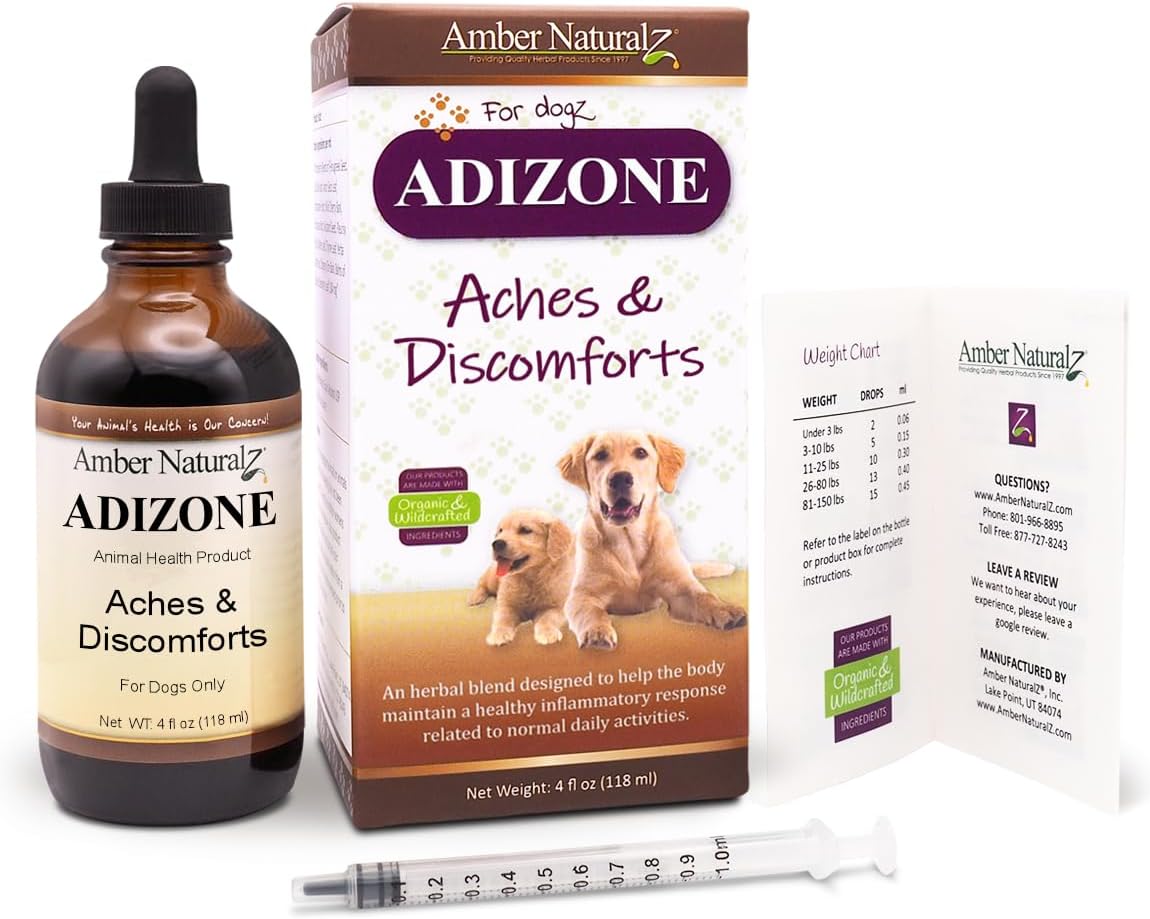 Amber NaturalZ Adizone Herbal Supplement for Dogs, 118 ml - görsel 6