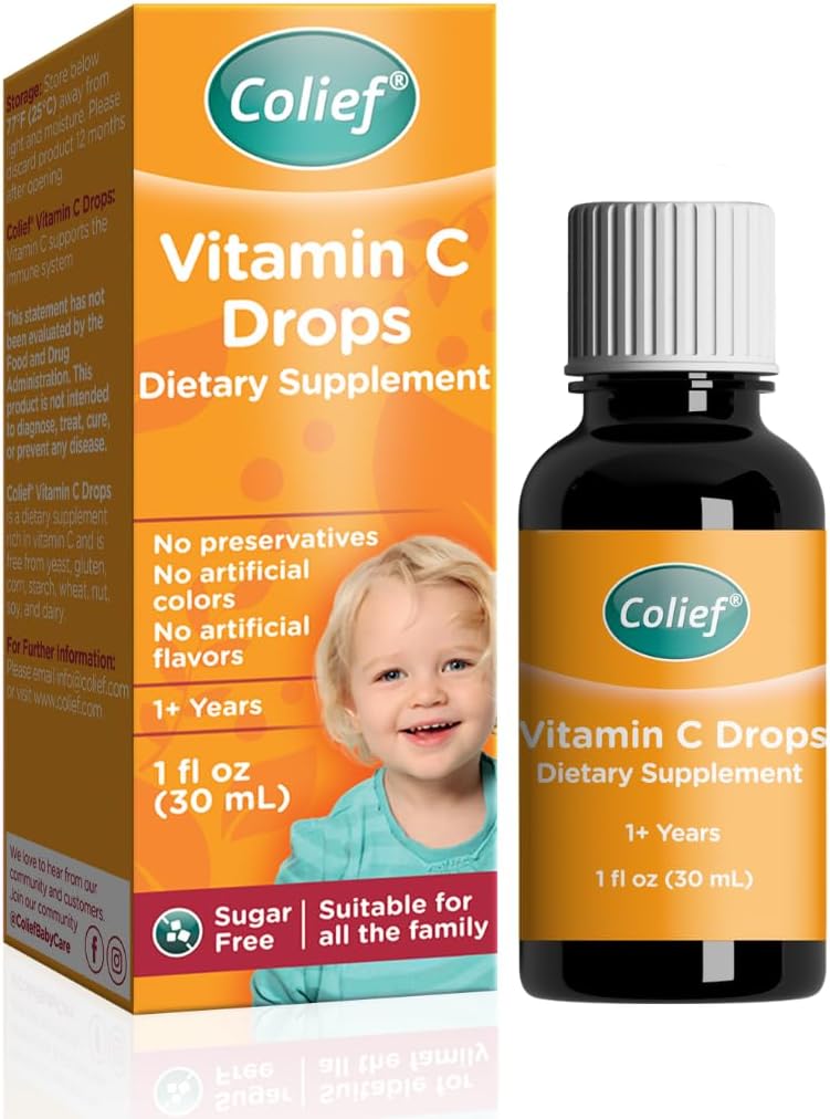 Colief Vitamin C Drops for Babies – Daily Immune Support, 600 Drops - görsel 1