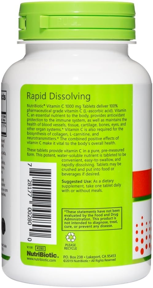 NutriBiotic Vitamin C 1000 mg Tablets - görsel 2