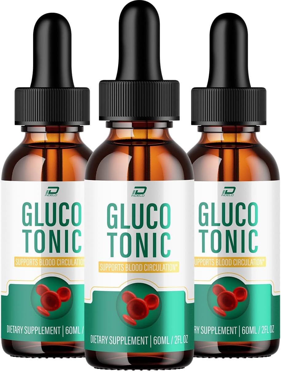 Gluco Tonic Drops – All-Natural Extra Strength Liquid Formula (3-Pack, 3-Month Supply) - görsel 1