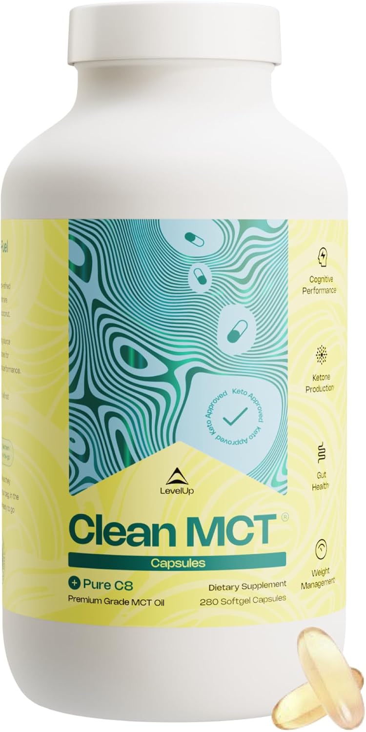 LevelUp C8 MCT Oil – 100% Pure Caprylic Acid (from Coconut) for Clean Energy & Focus – Keto-Friendly MCT Oil for Coffee – Non-GMO (Glass Bottle, 473 ml) - görsel 9
