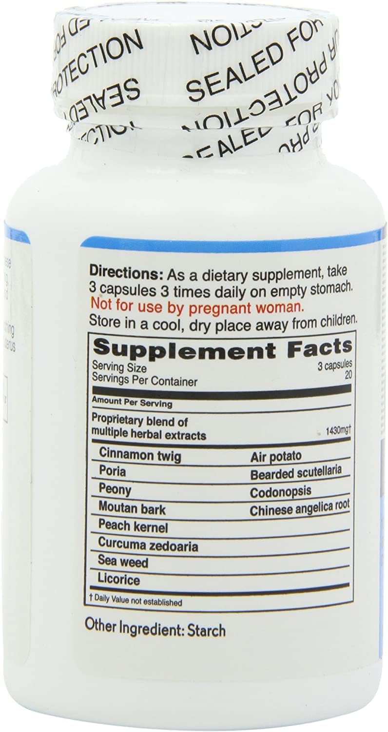 Balanceuticals Ovary & Uterus Clean, 500 mg Food Supplement Capsules, 60-Count Bottle (Pack of 2) - görsel 5
