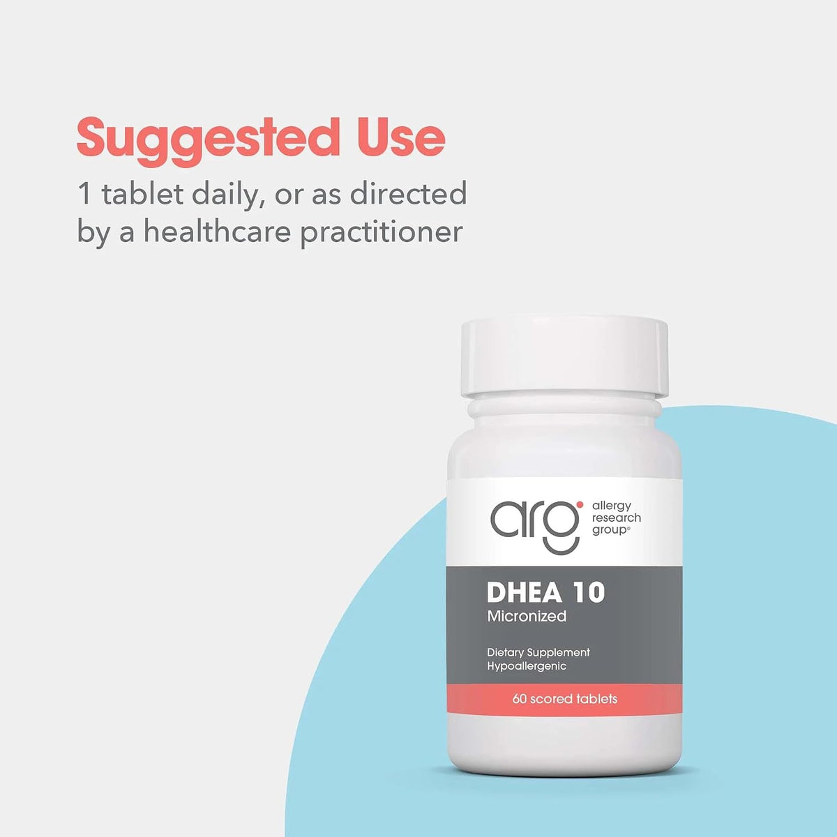 Allergy Research Group DHEA 10 – Micronised Lipid Matrix – 10 mg, 60 Capsules - görsel 3