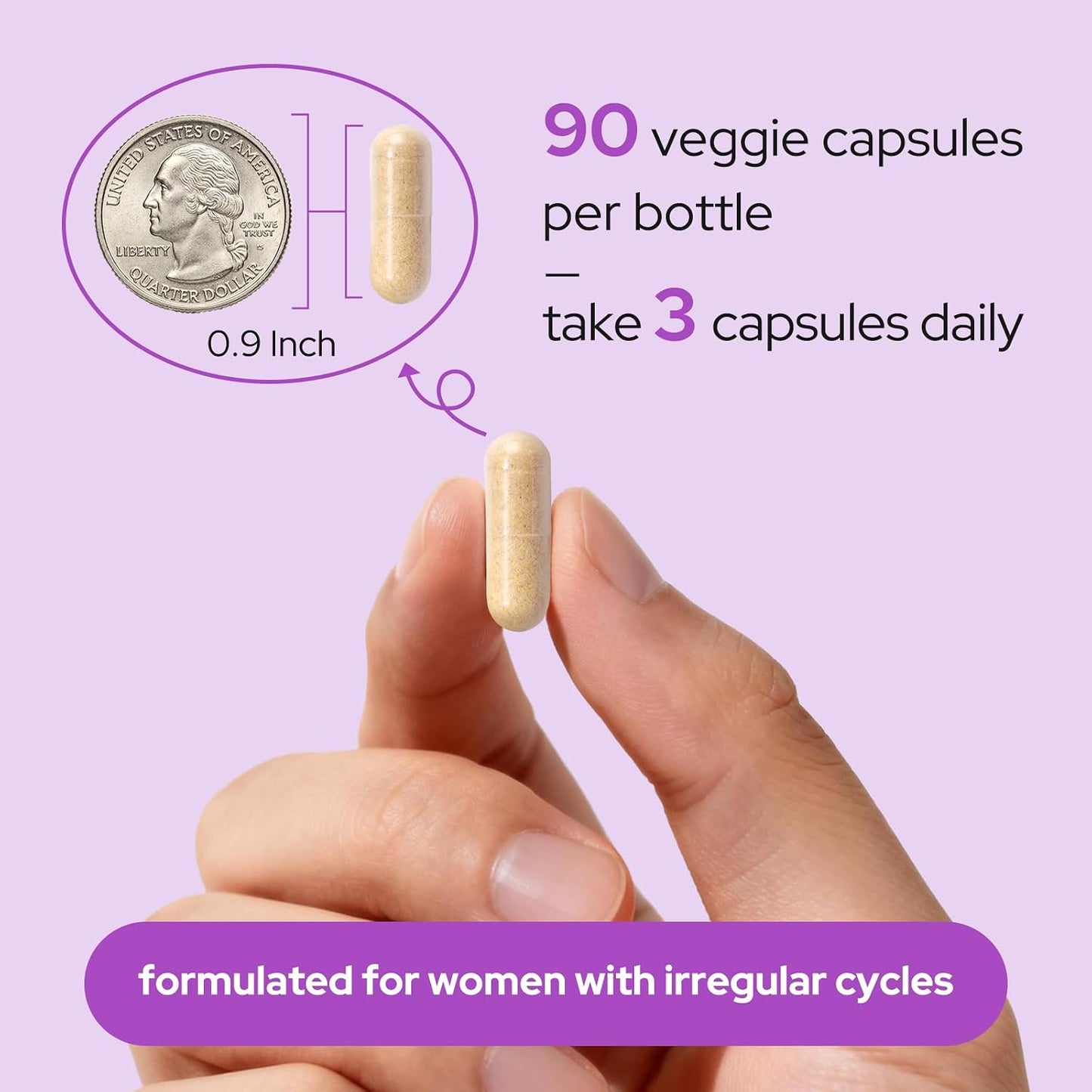 Premom Inositol Plus – 2,000mg Myo-Inositol & 50mg D-Chiro Inositol, 40:1 Ratio, with CoQ10, Methylfolate & Vitamin D3, for Hormonal Balance & Ovarian Support, 90 Veggie Capsules - görsel 7