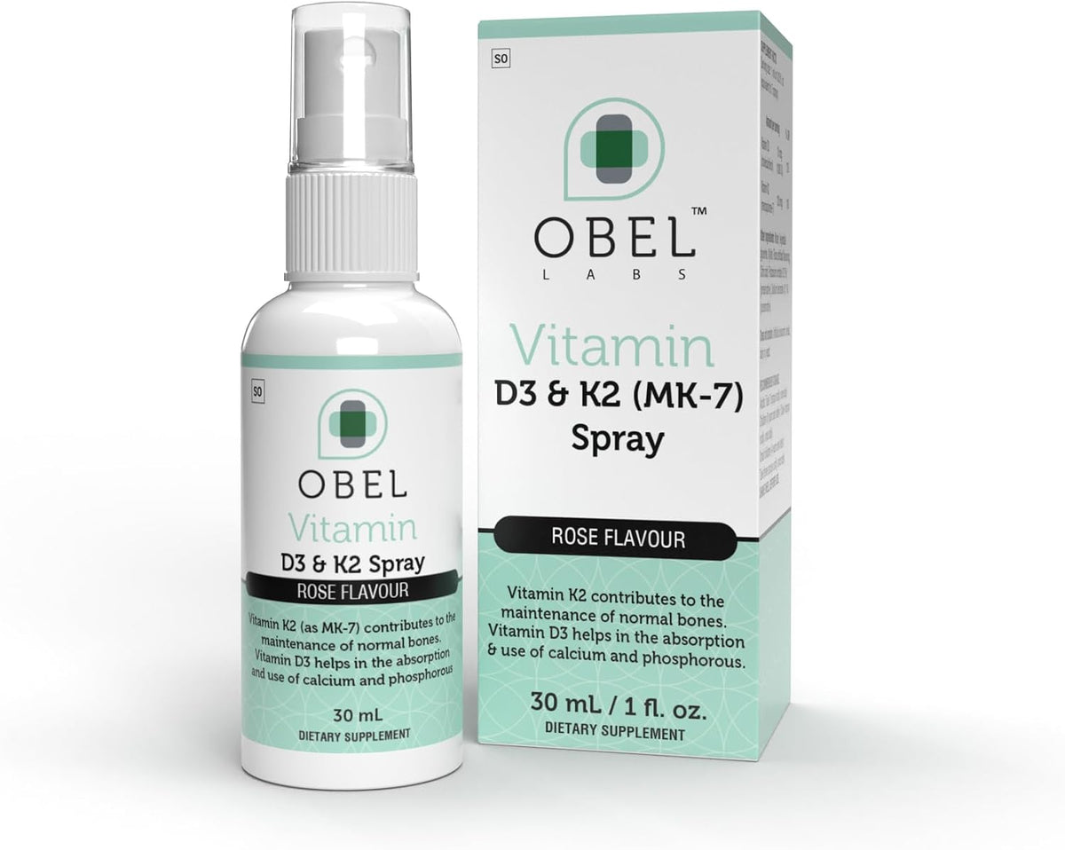 obel Vitamin D3 and K2 Spray – Supports Normal Bone Maintenance and Calcium Absorption - görsel 1