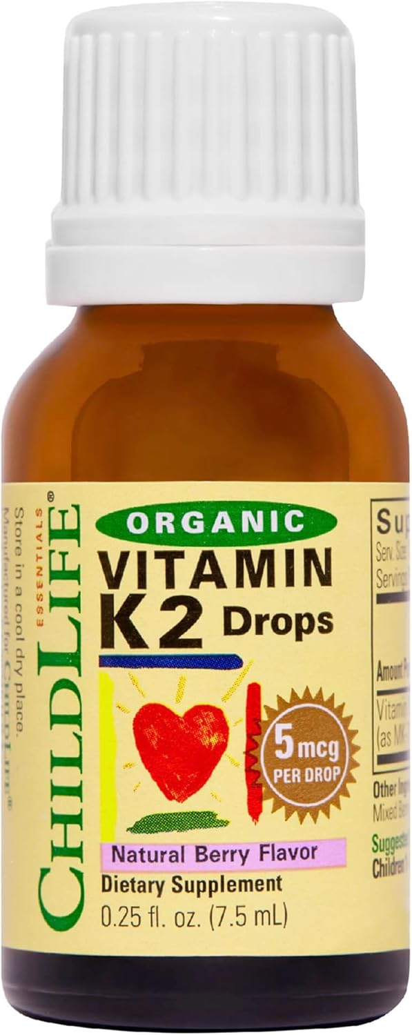 ChildLife Essentials Organic Vitamin K2 Drops - Natural Berry Flavour, 0.25 fl oz - görsel 1