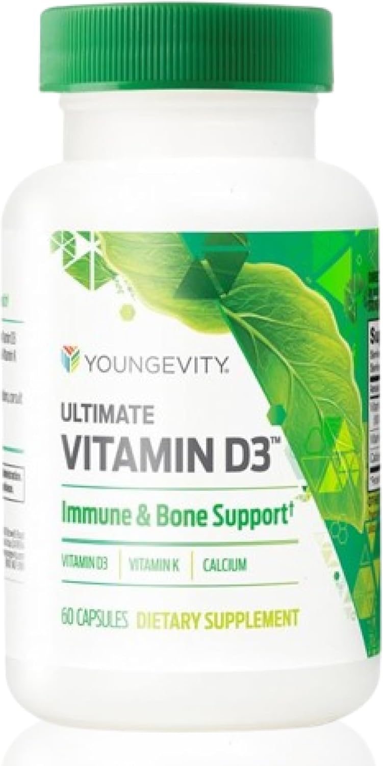 Youngevity Ultimate Vitamin D3 5000 IU with K2 – 60 Capsules - görsel 1