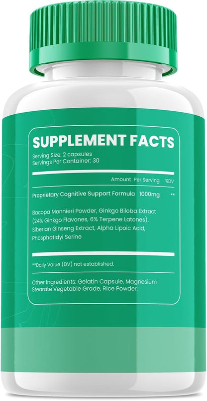 Neuro Zoom Brain Boost Supplement - 60 Capsules