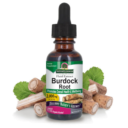 Nature's Answer Burdock Root with Organic Alcohol Extract, 30 ml