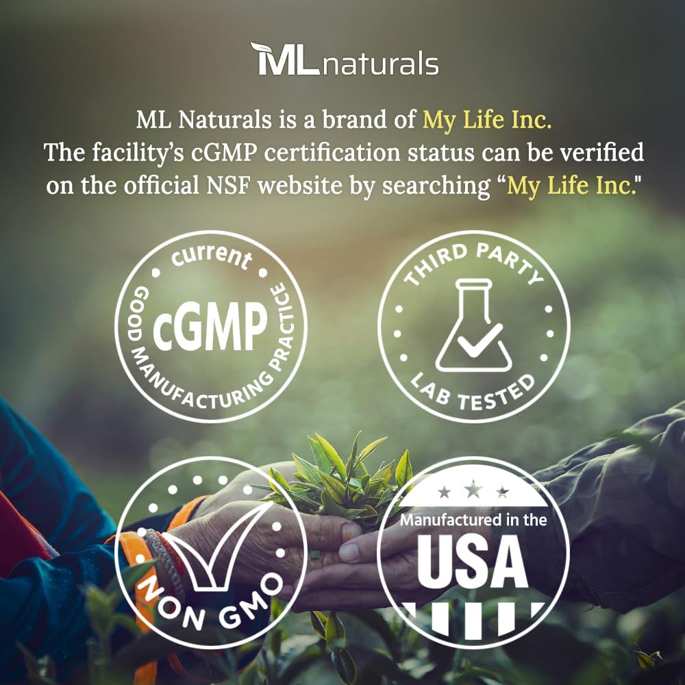 ML Naturals Policosanol 50 mg, 60 Vegetable Capsules - görsel 1