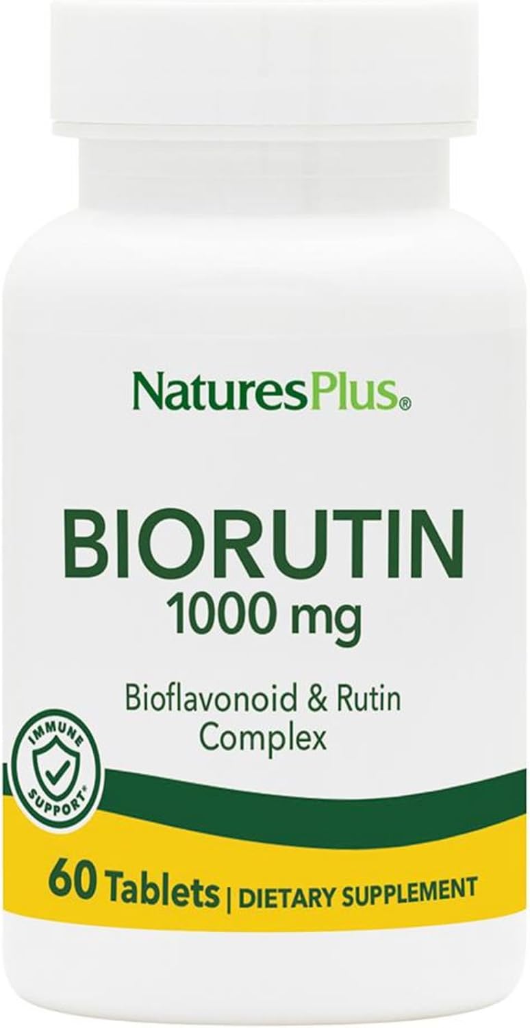 NaturesPlus Biorutin 1000 mg – Bioflavonoid and Rutin Complex – 60 Tablets - görsel 1