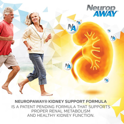 NeuropAWAY Kidney Support Formula - Agmatine Sulphate 500mg with L-Arginine Complex - 90 Capsules