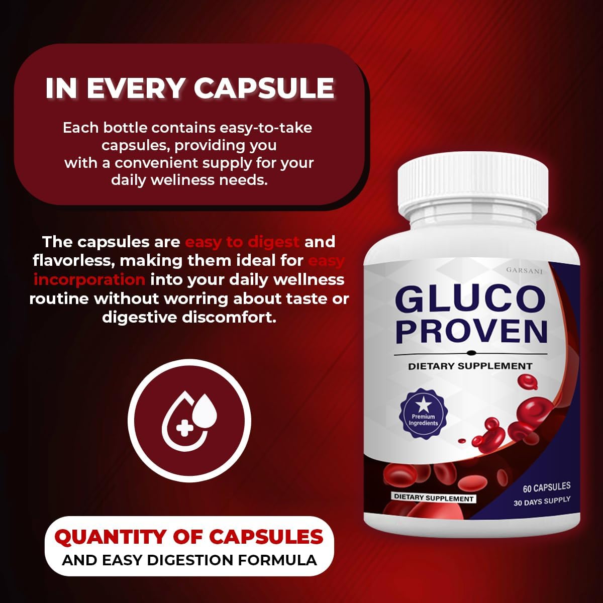 Gluco Proven Capsules - Gluco Proven Advanced Capsules (5 Pack, 300 Capsules) - görsel 4