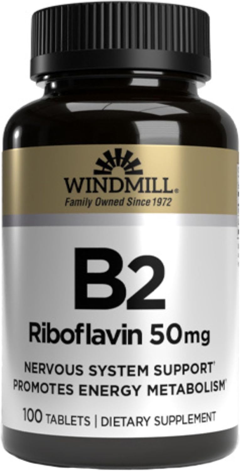 Windmill Vitamin B-2 50 mg Tablets - 100 Tablets (2 Pack) - görsel 2