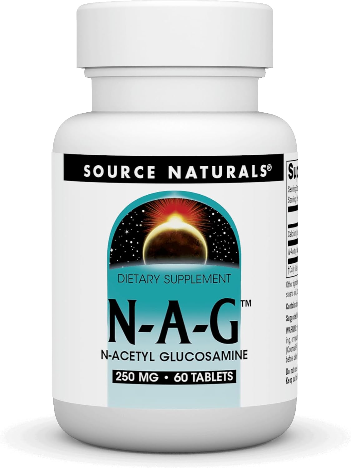 Source Naturals N-A-G, N-Acetyl Glucosamine 250 mg – 60 Tablets - görsel 1