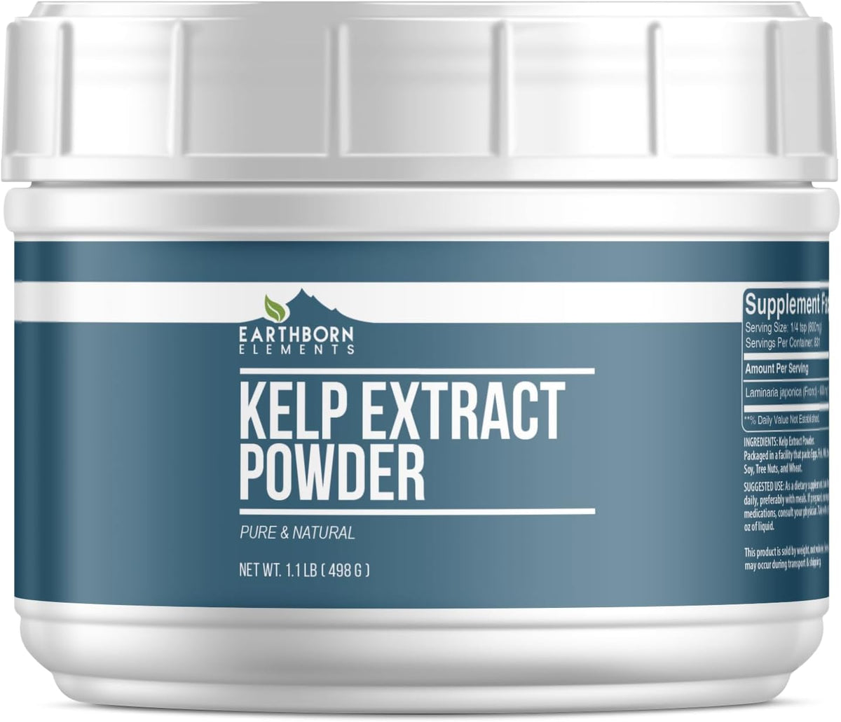 Earthborn Elements Kelp Extract Powder 1.1 lb, Pure & Natural, Superfood - görsel 1