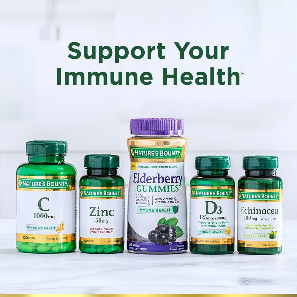 Nature's Bounty Vitamin C 1000mg, Supports Normal Immune and Antioxidant Function, 300 Vegetarian Caplets - görsel 4