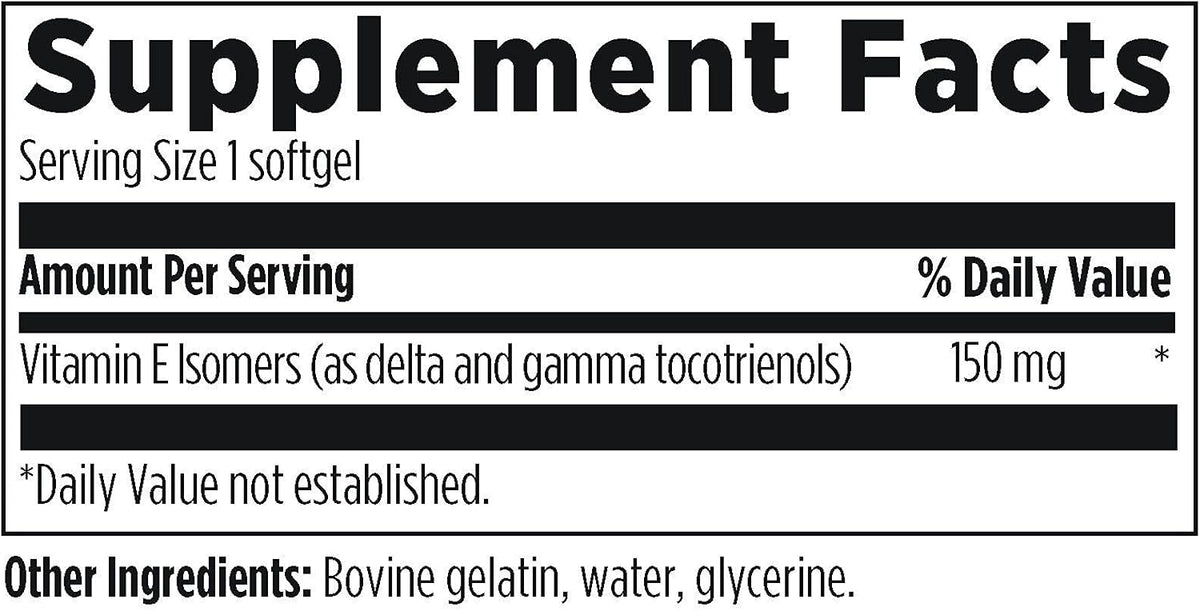 Designs for Health Annatto-E 150 mg Tocotrienols – DeltaGold Vitamin E Complex Food Supplement with Delta and Gamma Tocotrienols – Antioxidant Support – Non-GM (30 Softgels) - görsel 5