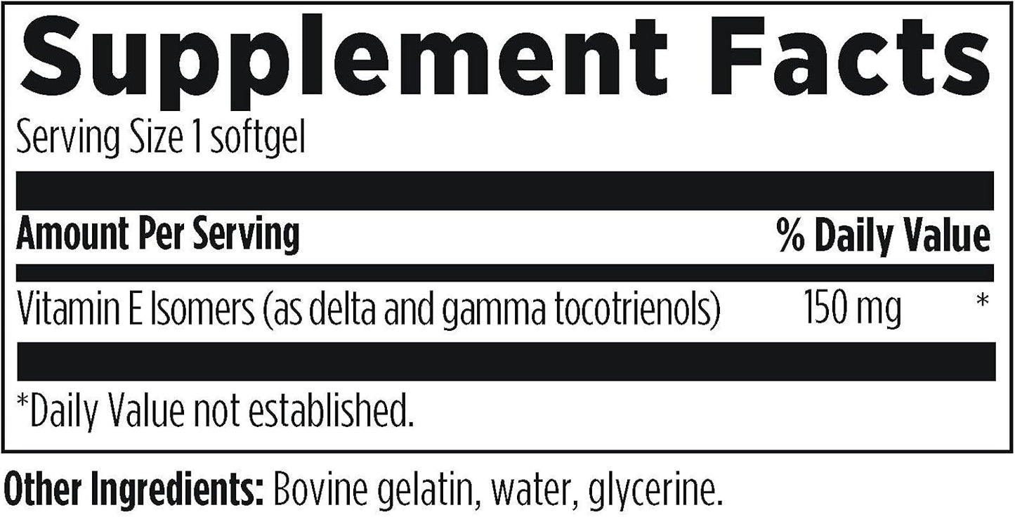 Designs for Health Annatto-E 150mg Tocotrienols - DeltaGold Vitamin E Complex Food Supplement - 30 Soft gel capsules - görsel 5