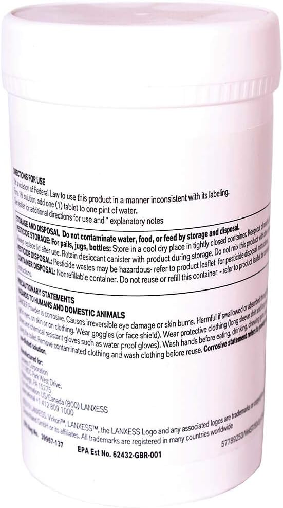 DuPont Virkon S, 9 oz, 50 Tablets - görsel 3