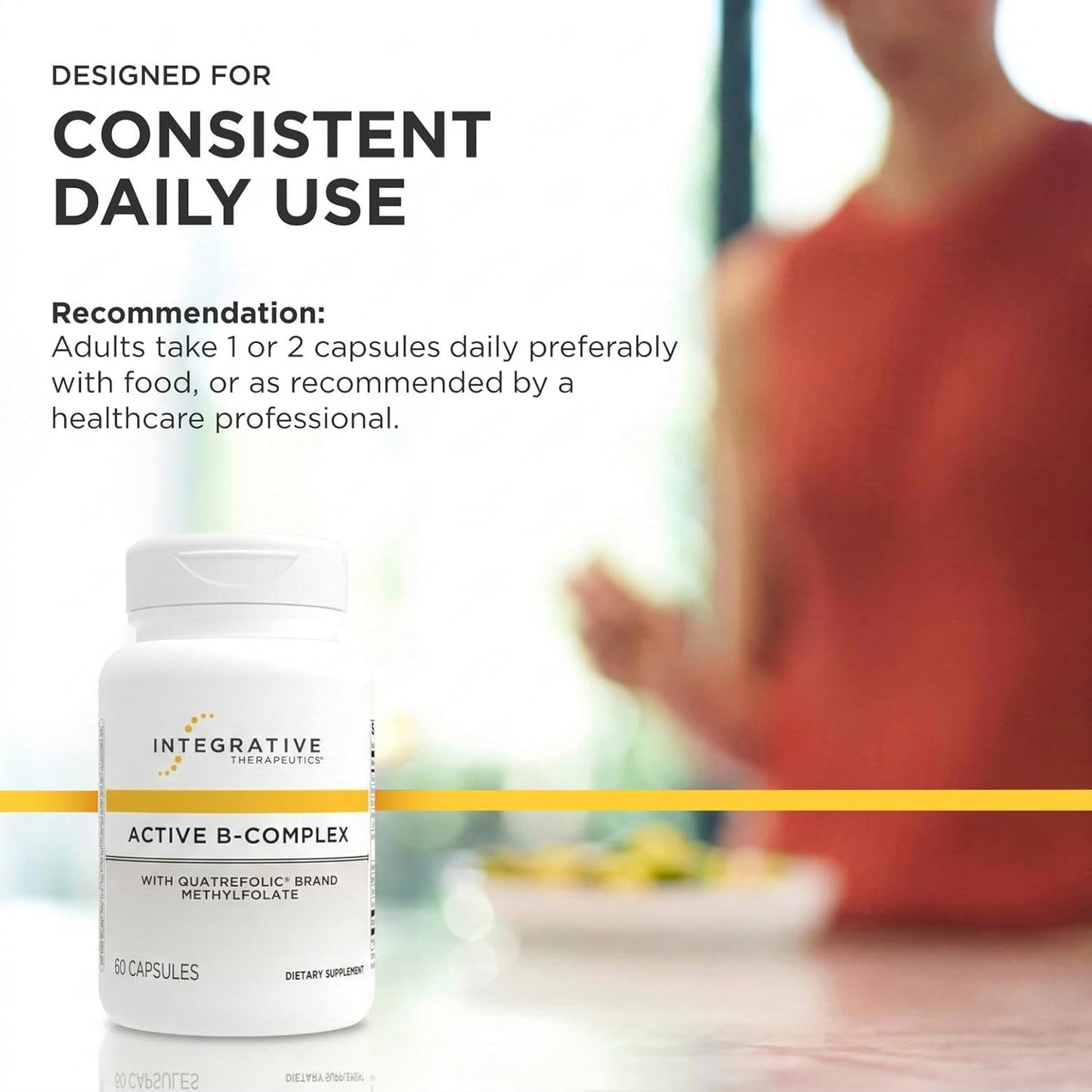 Integrative Therapeutics Active B-Complex - 60 Capsules (30 Servings) - görsel 7