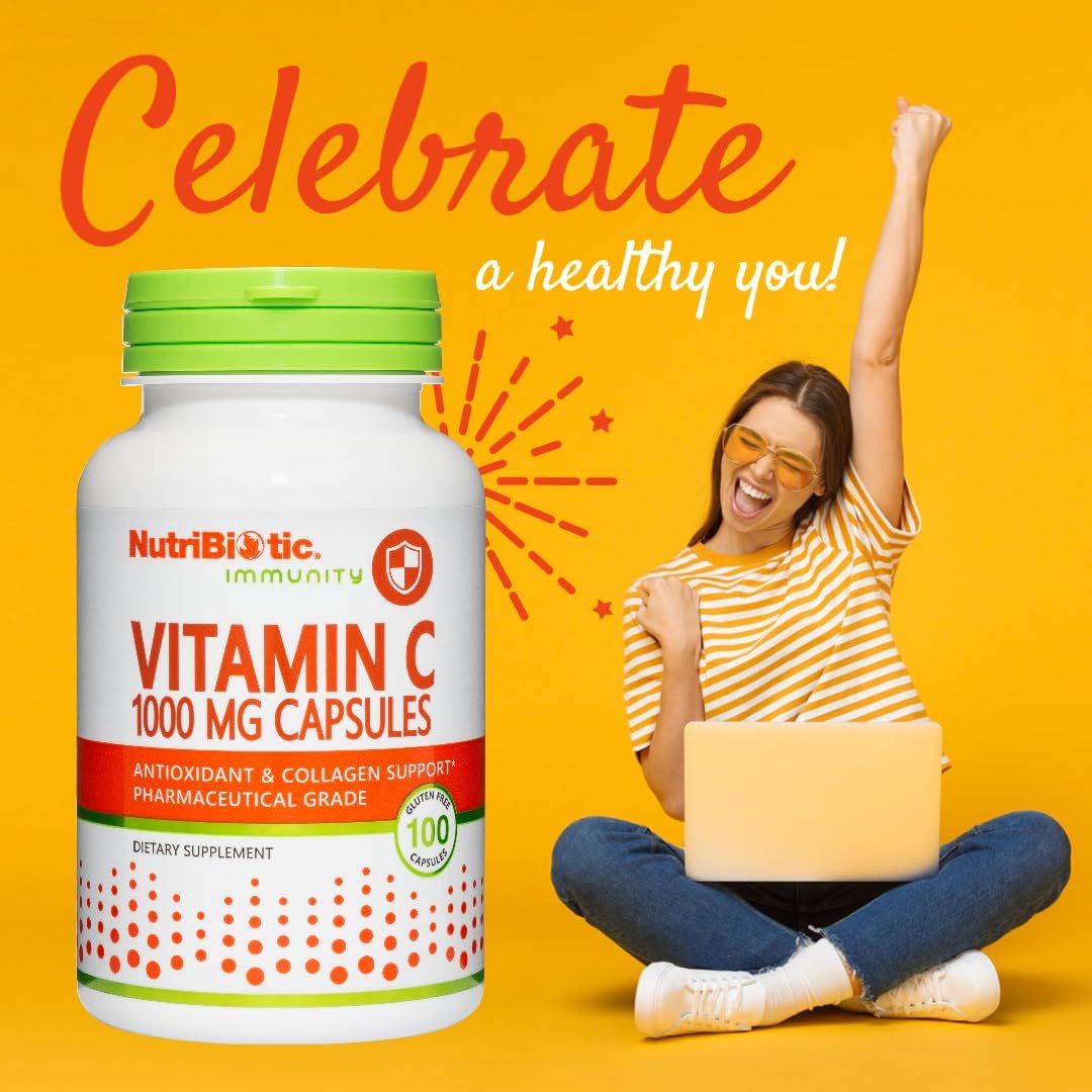 NutriBiotic Vitamin C 1000 mg Capsules, 100 Capsules - görsel 4