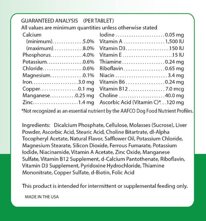Healthy Breeds Poodle Multi-Tabs Plus Chewable Tablets 180 Tablets