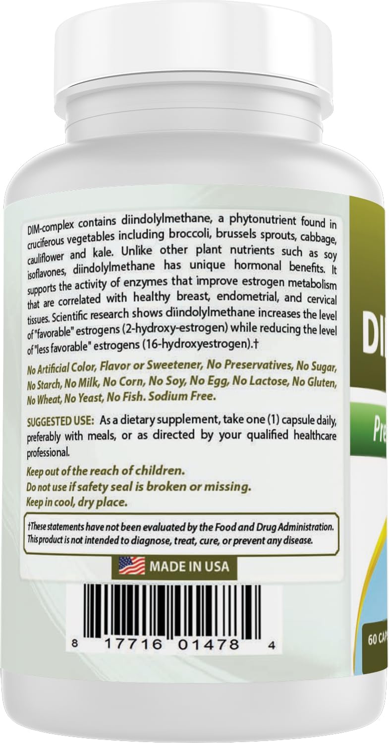 Best Naturals DIM Complex 100 mg, 60 Capsules - görsel 7