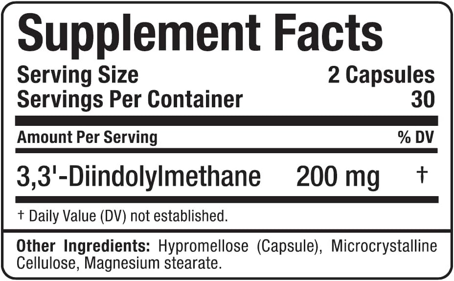 ALLMAX Essentials DIM, 60 Veggie Capsules (100mg per Capsule) - görsel 4