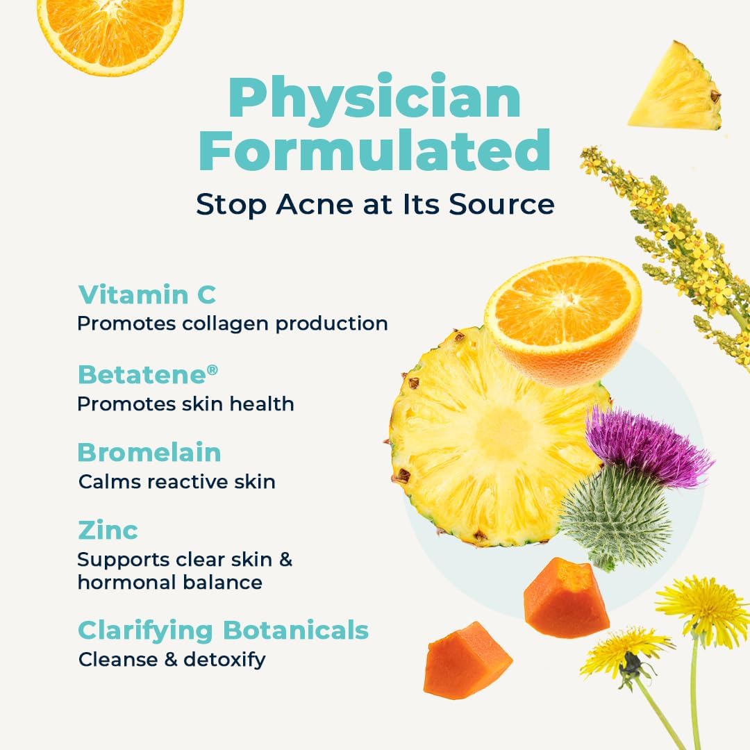 VitaMedica Clear Skin Vitamin Formula – Non-Cystic Acne Supplement for Skin Clearing - görsel 5