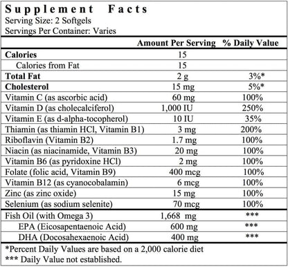 Cardiamin General Wellness Multivitamins 60 Softgels