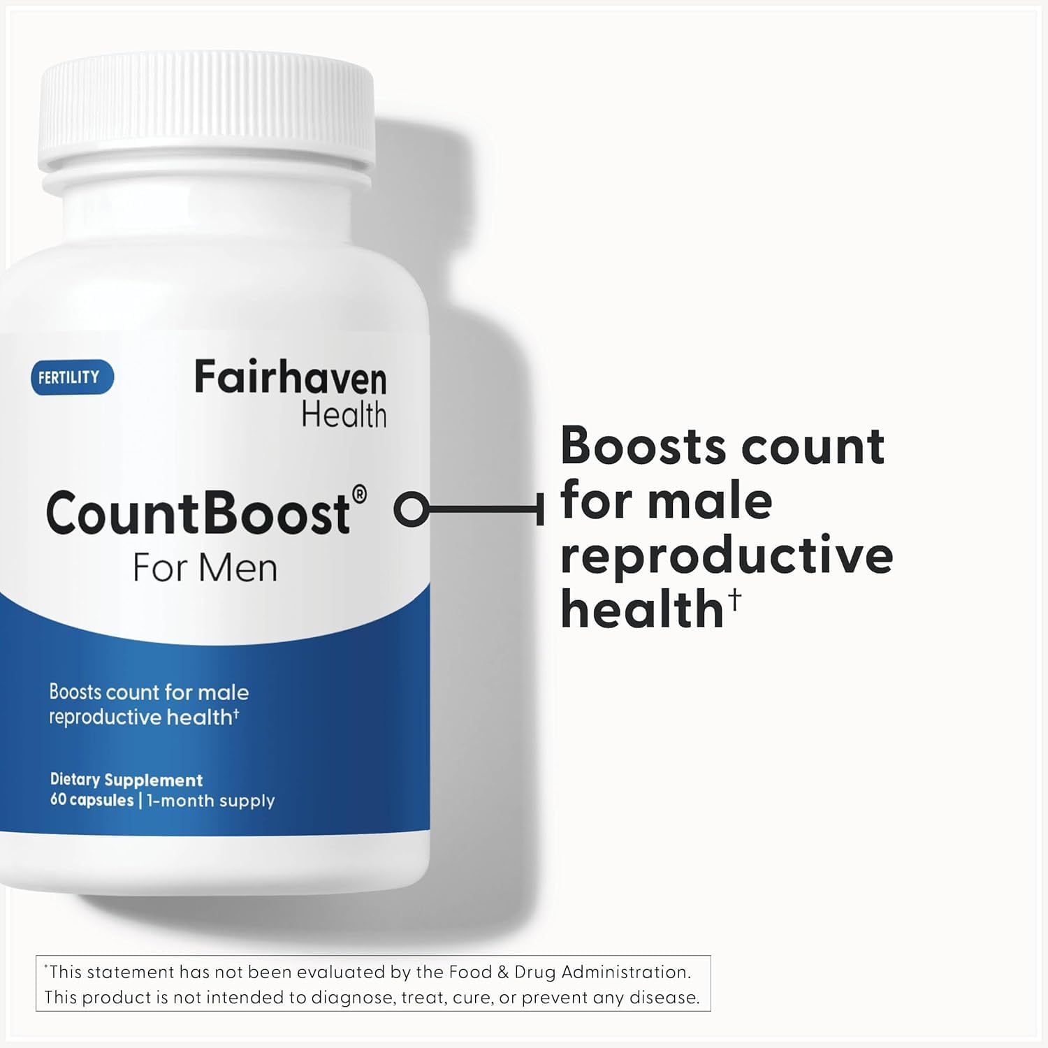 Fairhaven Health FertilAid for Men and Countboost Combo - Male Fertility Supplement with L-carnitine, Zinc, Folate - görsel 7