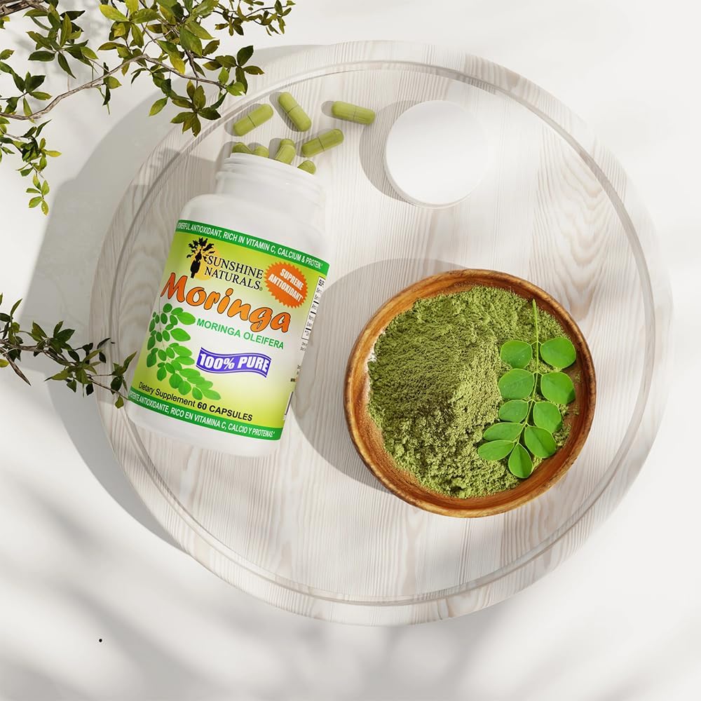 Sunshine Naturals Moringa Food Supplement – 120 Capsules - görsel 6