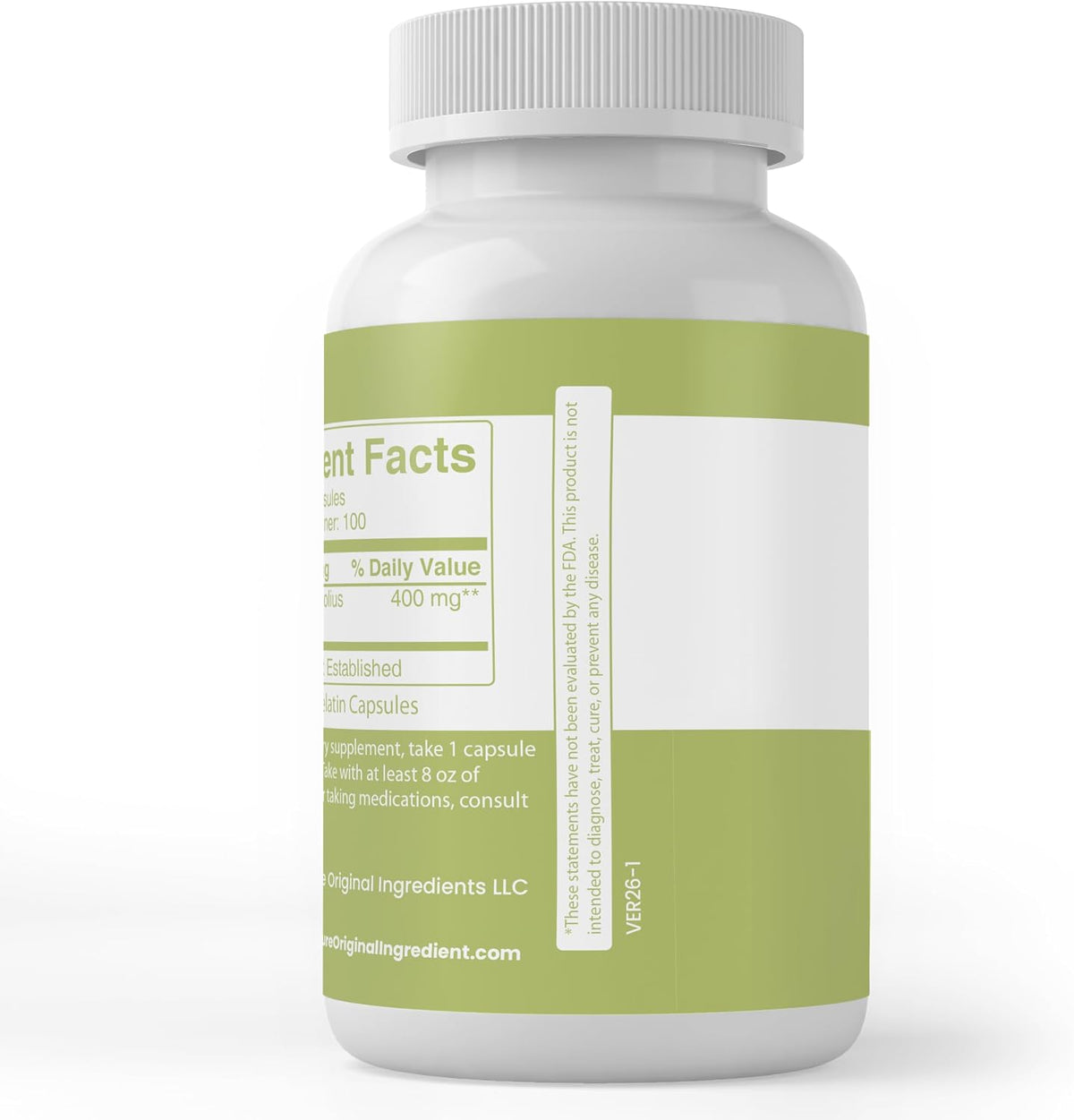 PURE ORIGINAL INGREDIENTS Yacon Root, (100 Capsules) Always Pure, No Additives Or Fillers, Lab Verified - görsel 3