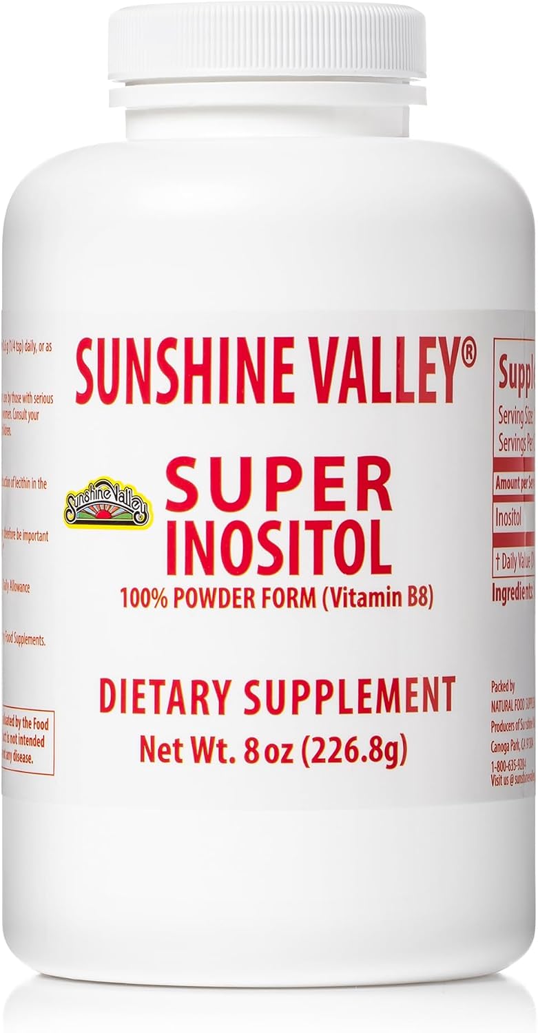 Sunshine Valley® Super Inositol Powder – Food Supplement, Wellness & Healthy Lifestyle – Unflavoured Powder – 28 g - görsel 3