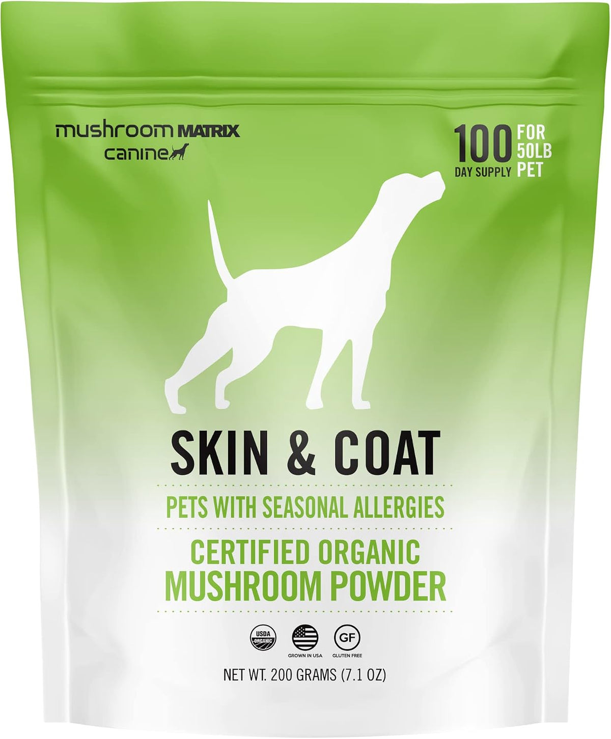 Om Mushroom Matrix Pet Canine Skin & Coat Organic Mushroom Powder, 100 g - görsel 6