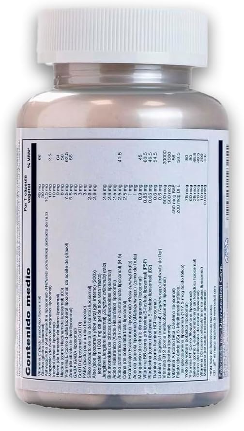 SOLARAY Liposomal Multivitamin for Women – Enhanced Absorption, High Potency with Iron, 120 VegCaps - görsel 3