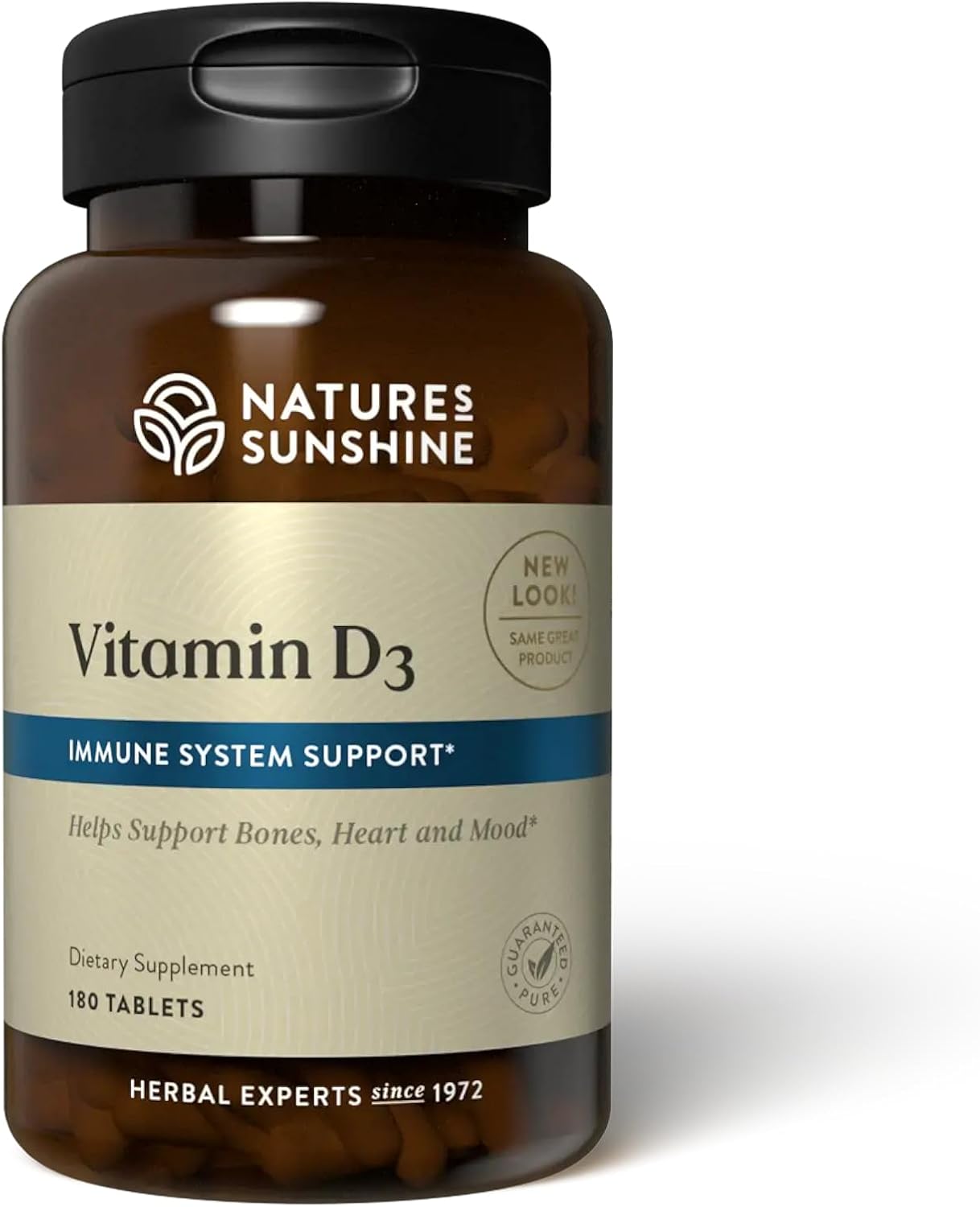 Nature's Sunshine Vitamin D3 100 mcg – 180 Tablets - görsel 1
