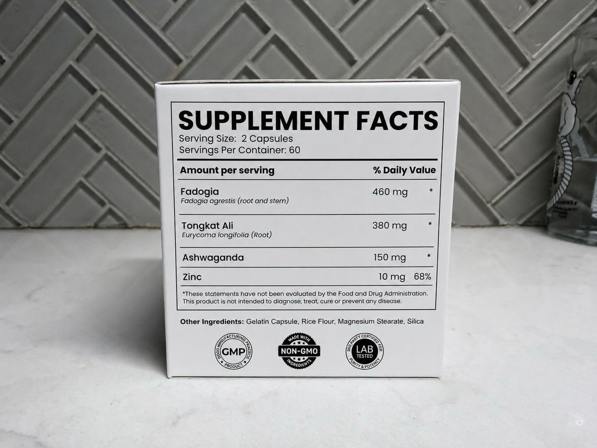 BIG TREE HERBALS Sports Nutrition Supplement with Tongkat Ali, Ashwagandha - Dietary Supplement for Energy, Stamina and Muscle Support - görsel 2