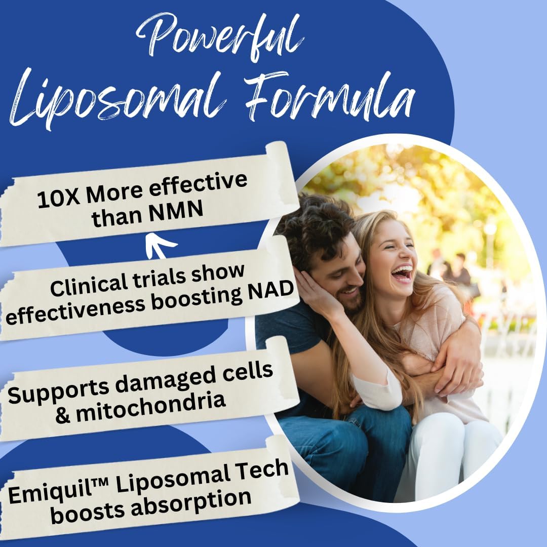 BioImmune Emiquil™ Liposomal NMNH, 500mg – NAD Supplement (NMN Alternative) - görsel 2