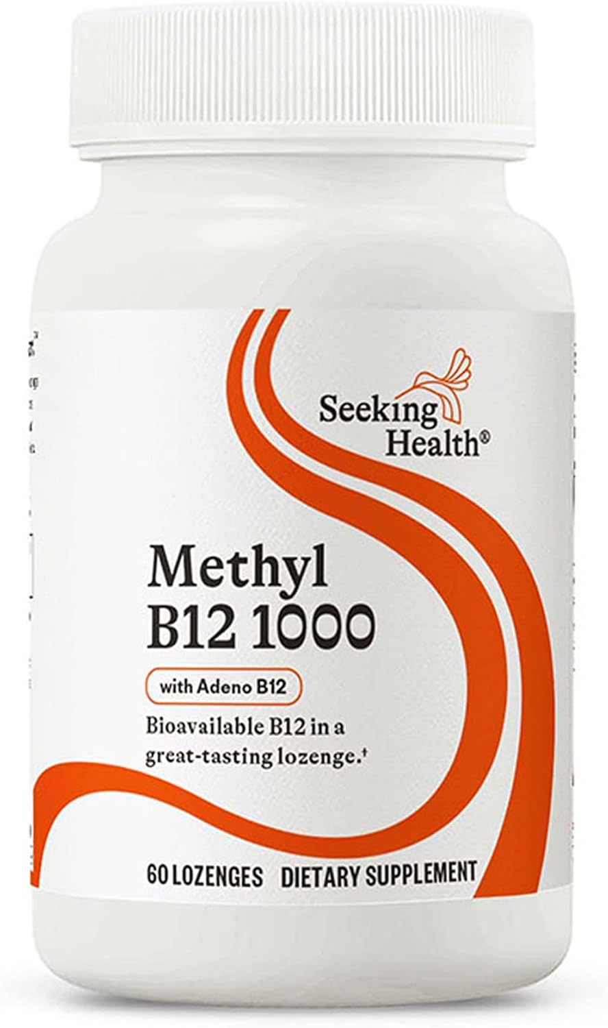 Seeking Health Methyl B12 1000 – 5000 mcg B12 as Methylcobalamin & Adenosylcobalamin (60 Lozenges) - görsel 1