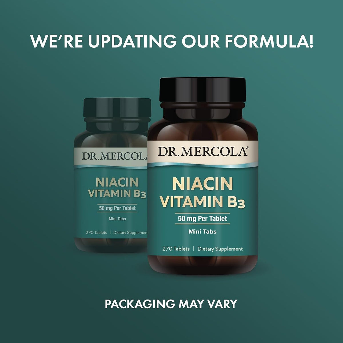 Dr. Mercola Niacin Vitamin B3, 90 Servings (270 Tablets), Food Supplement, Mini Tablets, Essential B Vitamin, Non-GMO - görsel 3
