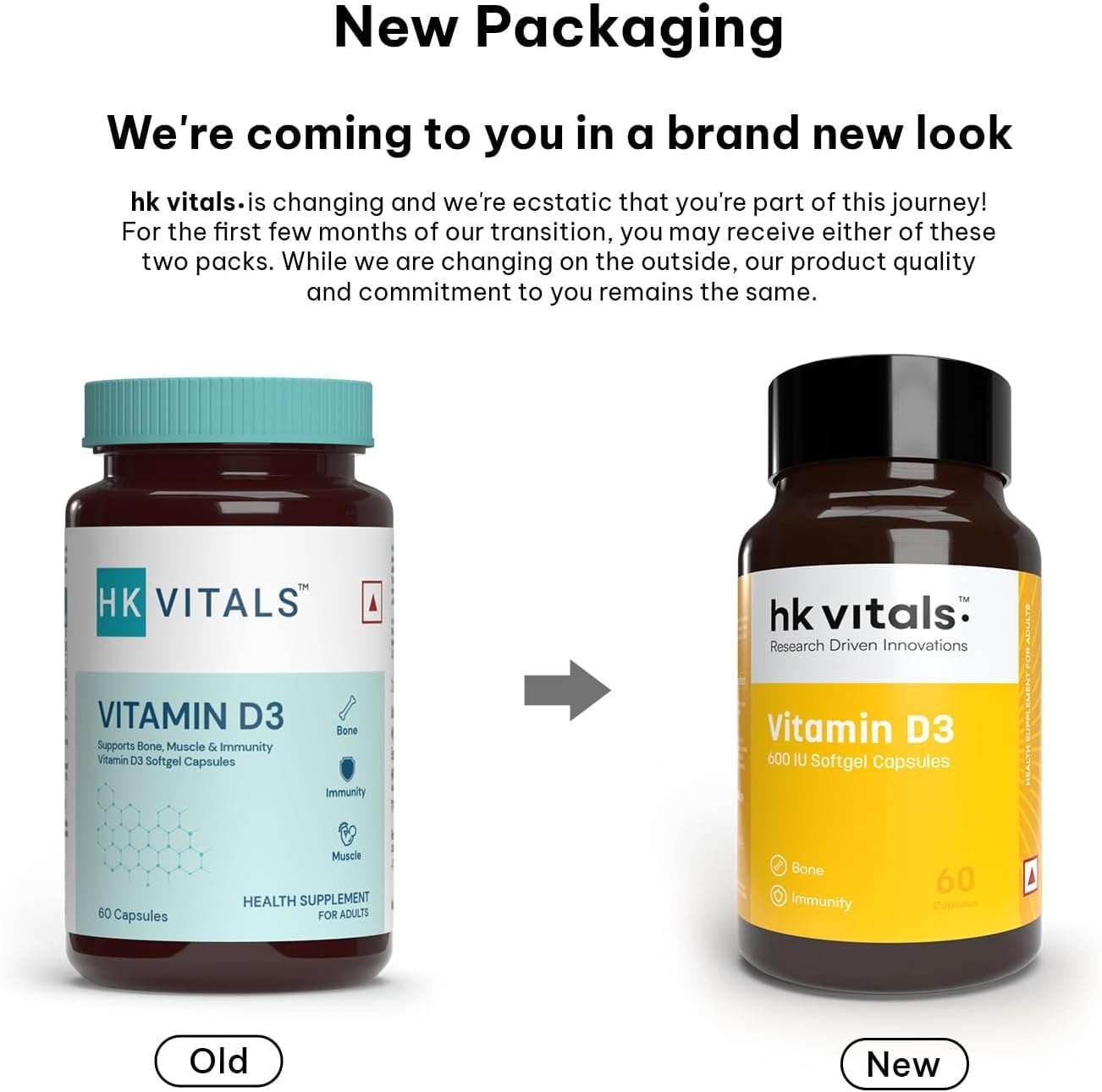 Vitamin D3 (600 IU) - 60 Capsules | with Sunflower Oil for Enhanced Absorption - görsel 2