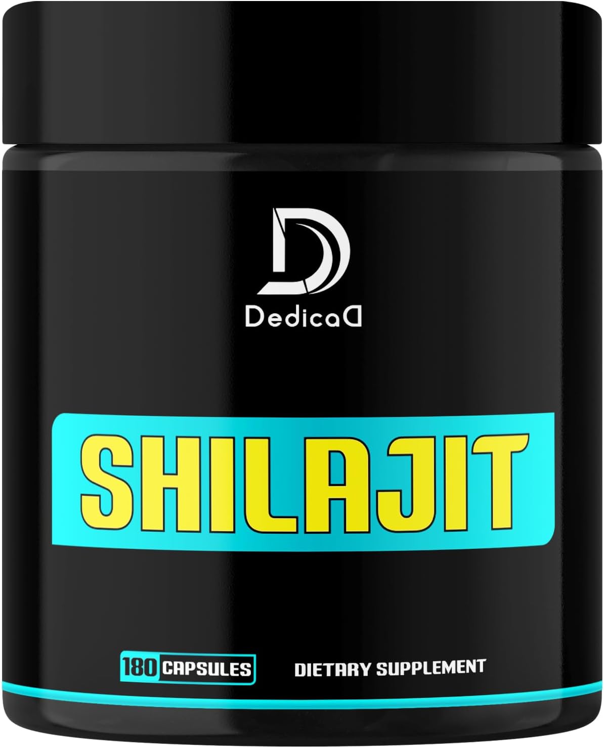 DEDICAD 1000mg Shilajit Capsules - 180 Count - Fulvic Acid & Mineral Supplement - görsel 1