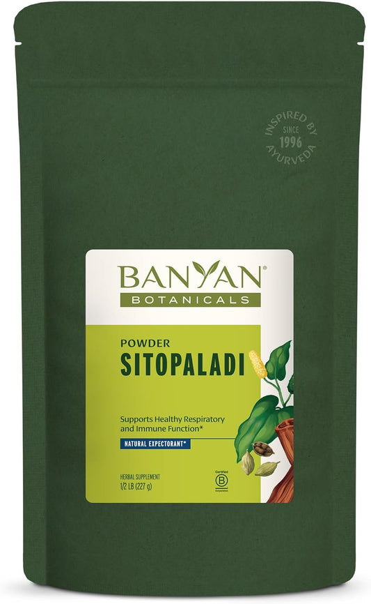 Banyan Botanicals Sitopaladi Powder – Organic Ayurvedic Immune and Respiratory Support – 227g
