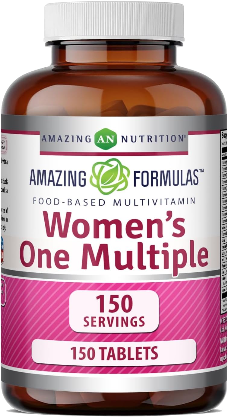 Amazing Nutrition Women's One Multivitamin – Food Based, 150 Tablets (5-Month Supply) - görsel 1