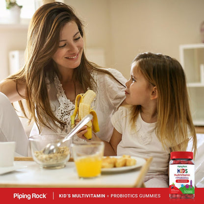 Piping Rock Children's Multivitamin Gummies with Probiotics - 50 Berry Punch Chewables